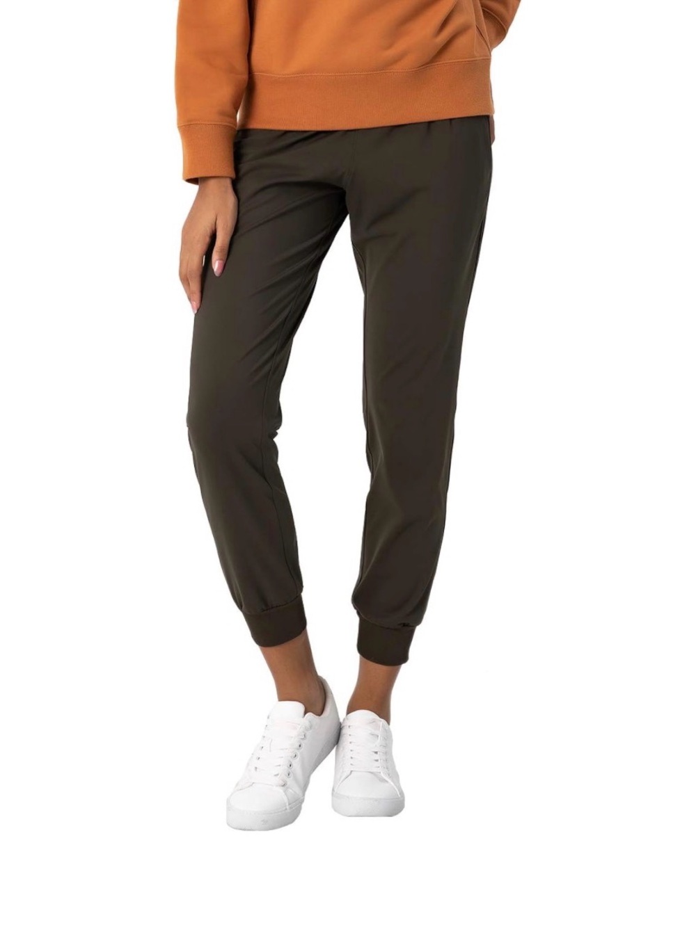 AJISAI Women’s Jogger Athleisure Sweatpants Pants Loungewear Olive Green size S